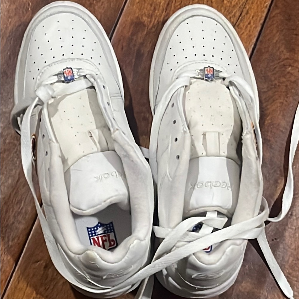 Reebok White Sneakers with NFL Logo